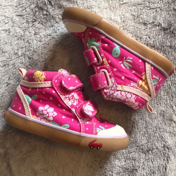 See Kai Run Shoes - See Kai Run floral abstract high top Sneakers 5